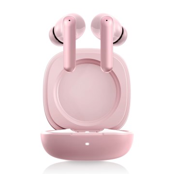 Niceboy Pins 4 PRO - Écouteurs sans fil avec ANC, boîtier 380 mAh + 2 × 35 mAh, IP54, rose