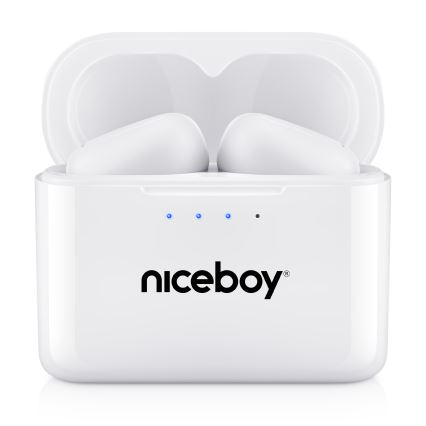 Niceboy Podsie 4 - Ecouteurs sans fil IP54 blanc
