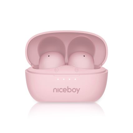 Niceboy Podsie 4 POP - Écouteurs sans fil 400 mAh + 2 × 40 mAh IPX4 rose