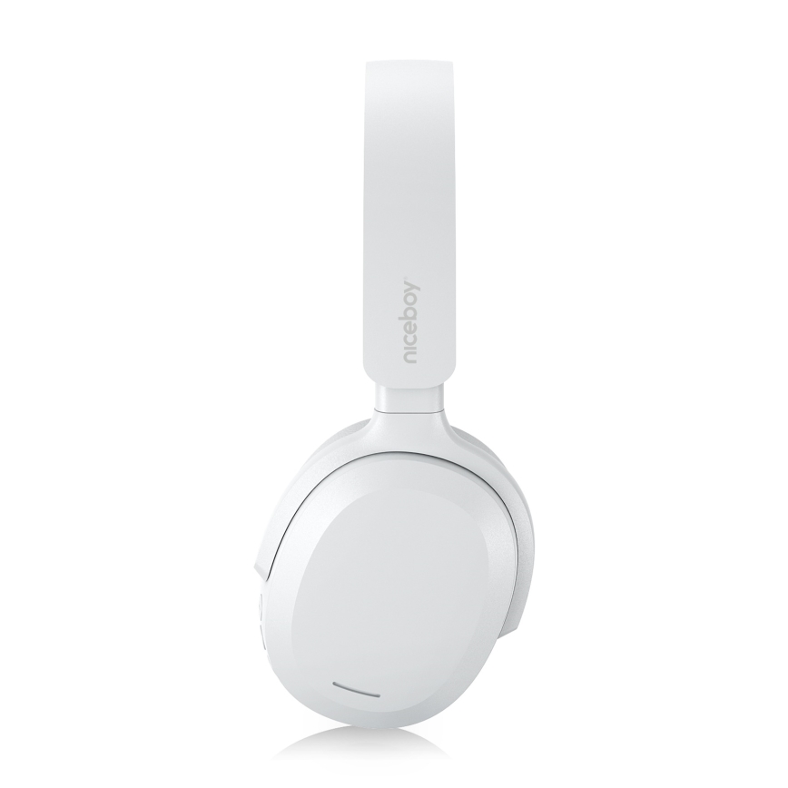 Niceboy Sora - Écouteurs sans fil avec microphone 250 mAh IPX4 blanc