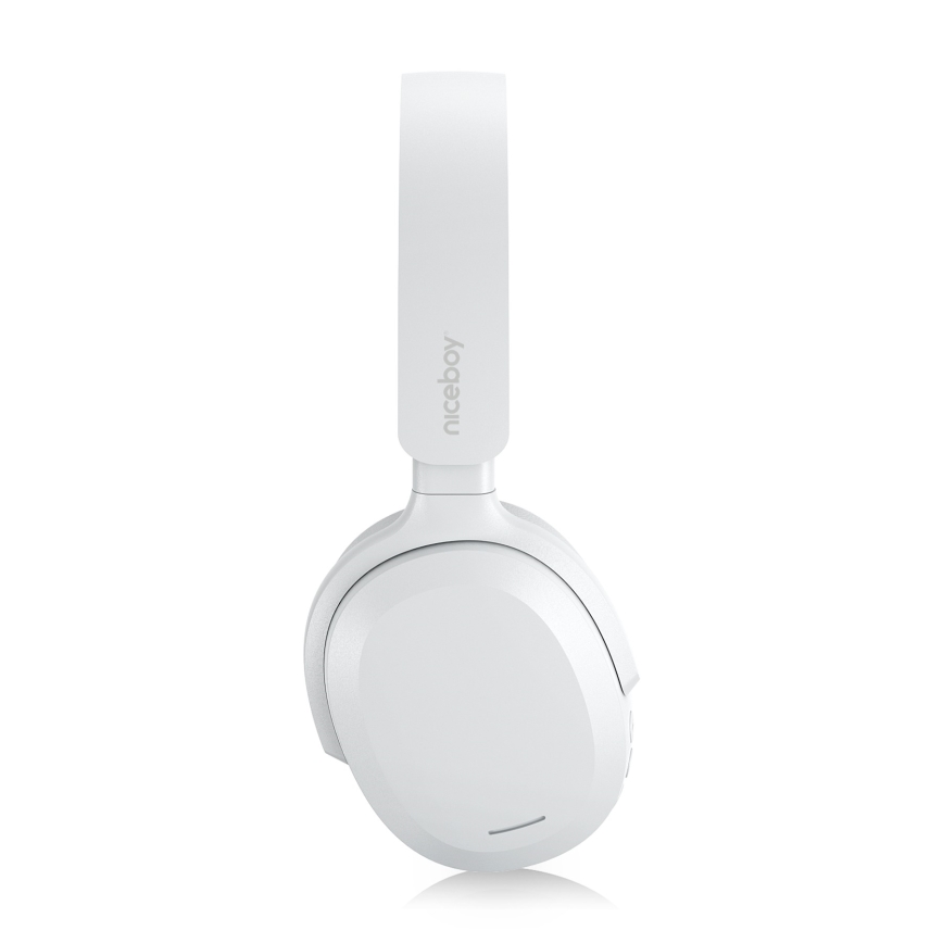 Niceboy Sora - Écouteurs sans fil avec microphone 250 mAh IPX4 blanc