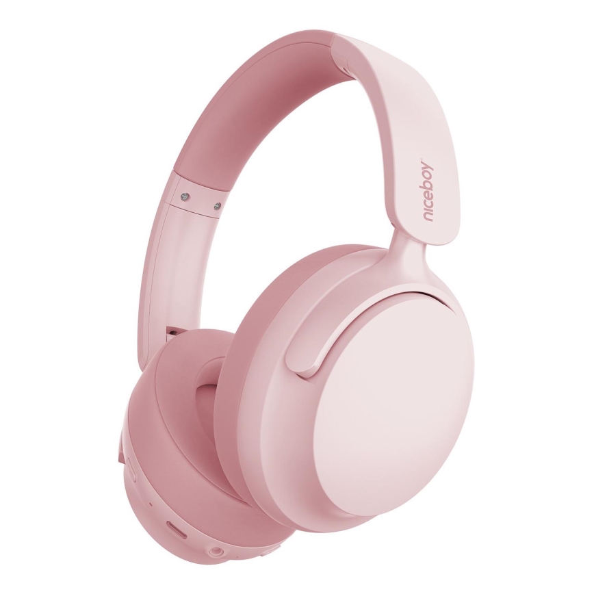 Niceboy Stellar - Écouteurs sans fil avec micro et ANC, batterie 400 mAh, IPX4, rose
