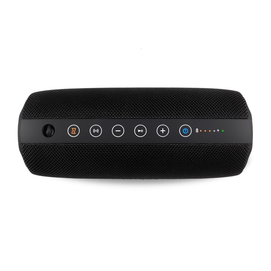 Niceboy Titan 4 - Enceinte sans fil LED avec un micro et fonction batterie portative 50W/4000 mAh IPX7 noir