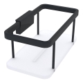 NIMCO Ki-14015-B-90 - Tablette murale de douche KIBO mat noir/blanc