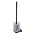 NIMCO MAC 29094CN-90 - Brosse de toilette à fixation murale MAYA mat verre/mat noir