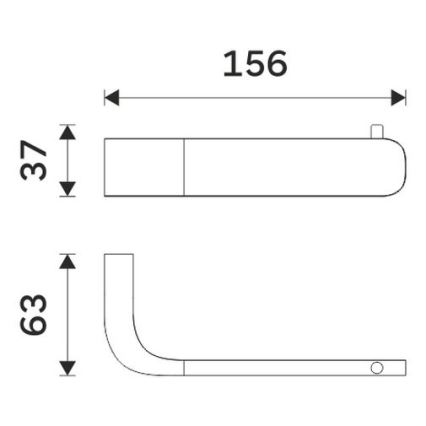 NIMCO NK 30055-26 - Porte-papier toilette NIKAU chrome brillant