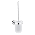 NIMCO UN 13094WN-26 - Brosse de toilette à fixation murale UNIX mat verre/chrome brillant