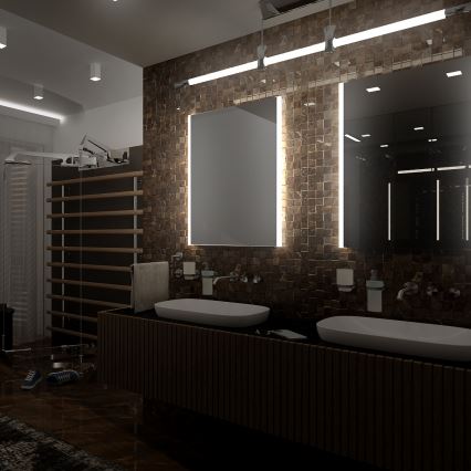 NIMCO ZP 11001 - Miroir de salle de bain rétro-éclairé LED/21W/230V 6500K 70x50 cm IP44