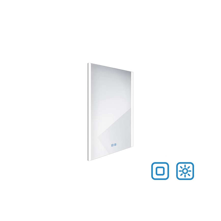 NIMCO ZP 11001VX - Miroir de salle de bains rétroéclairé à LED dimmable / 21W / 230V 3000-6500K 70x50 cm IP44