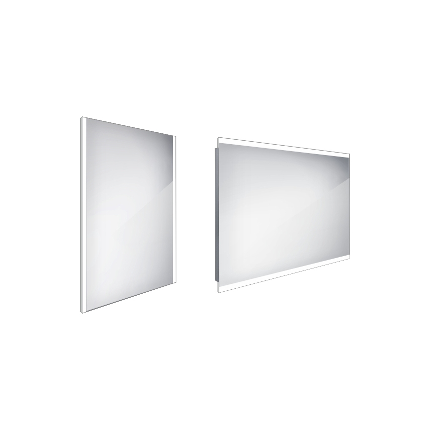 NIMCO ZP 11002 - Miroir LED rétroéclairé pour salle de bains LED/24W/230V 6500K 80x60 cm IP44