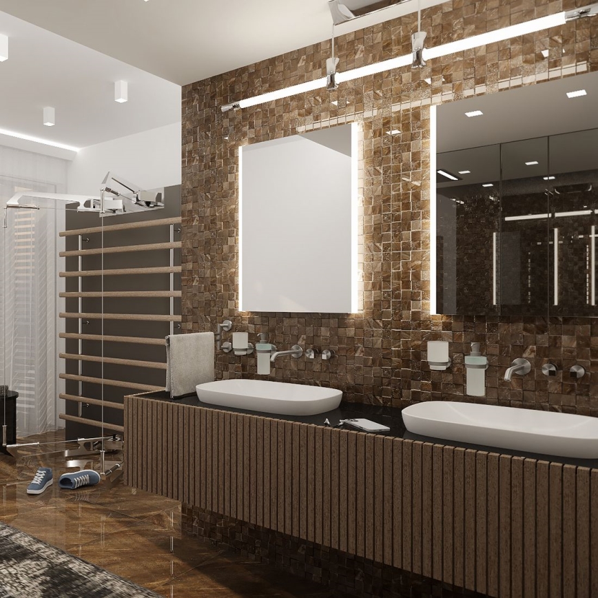 NIMCO ZP 11002 - Miroir LED rétroéclairé pour salle de bains LED/24W/230V 6500K 80x60 cm IP44