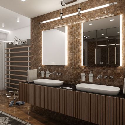 NIMCO ZP 11002VX - Miroir rétroéclairé LED à intensité variable pour salle de bains LED/24W/230V 3000-6500K 80x60 cm IP44