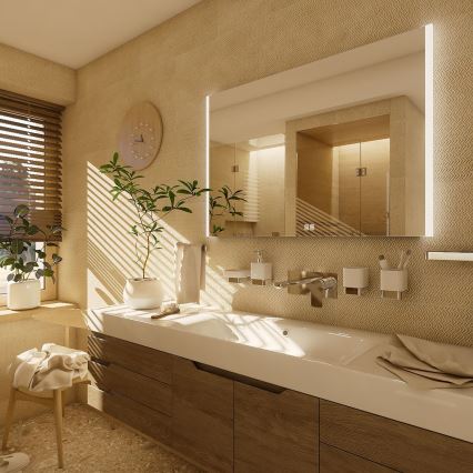 NIMCO ZP 11003VX - Miroir de salle de bains rétroéclairé LED à intensité variable, 21 W, 230 V, 3000–6500 K, 70 × 80 cm, IP44