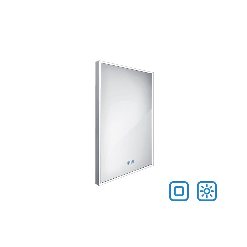 NIMCO ZP 13001VX - Miroir de salle de bains rétroéclairé à intensité variable LED/35W/230V 3000-6500K 70x50 cm IP44