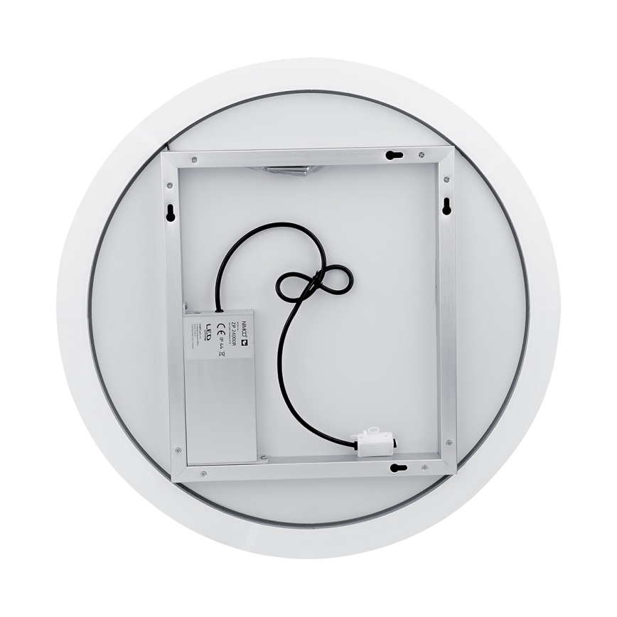 NIMCO ZP 26000R - Miroir de salle de bain rétro-éclairé LED/26W/230V 6500K d. 60 cm IP44