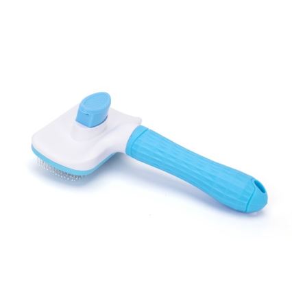 Nobleza - Brosse pour chiens et chats bleue