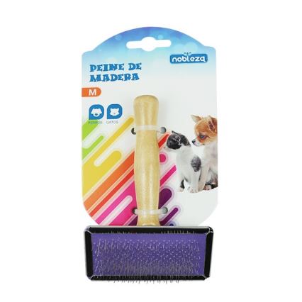 Nobleza - Brosse pour chiens et chats en bois