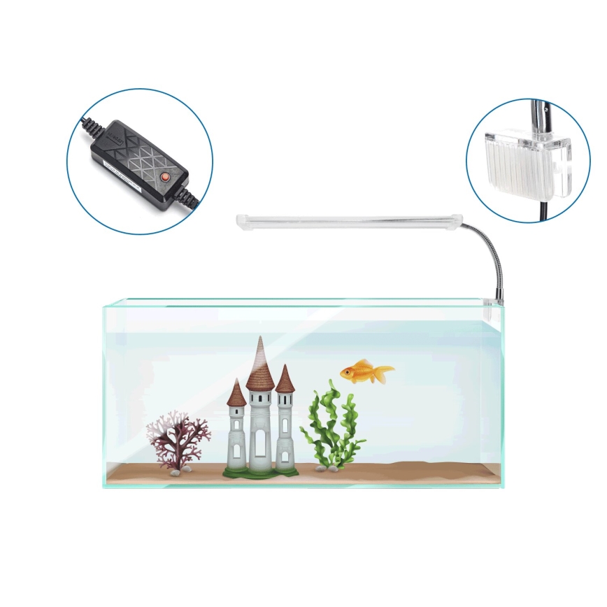 Nobleza - Éclairage d'aquarium LED/6W/230V IPX7 23 cm