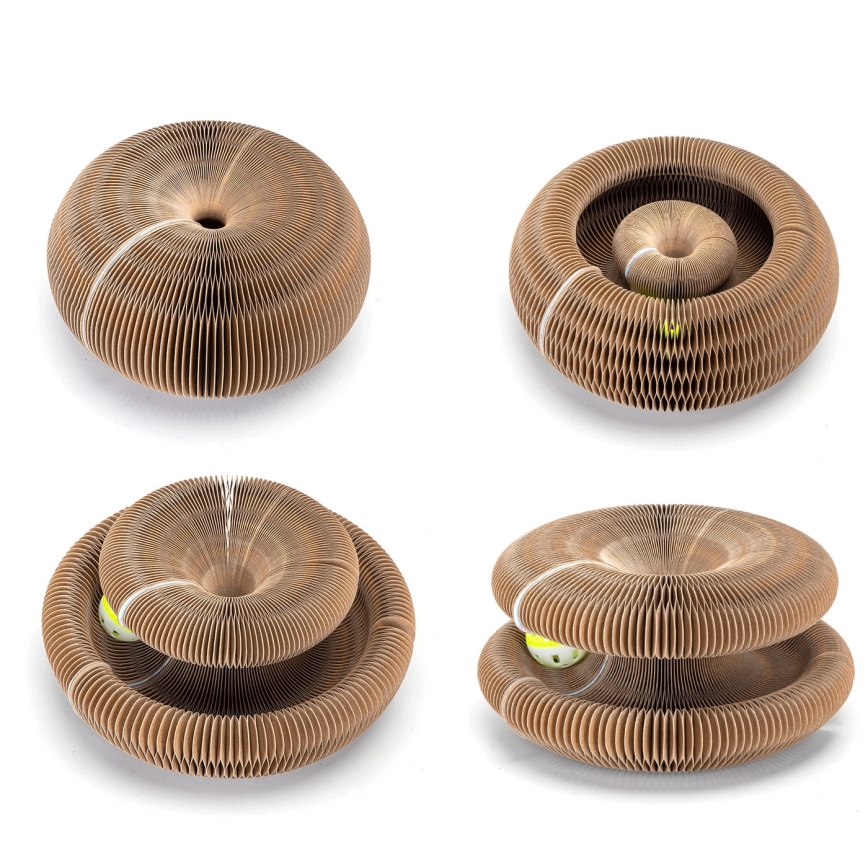 Nobleza - Griffoir 3 en 1 pour chats, marron