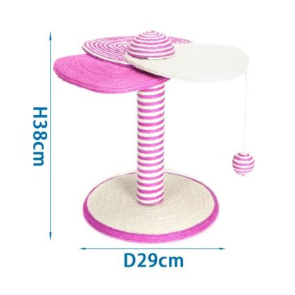 Nobleza - Griffoir pour chat 38x29 cm rose