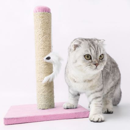 Nobleza - Griffoir pour chats rose/beige