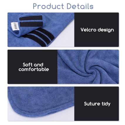 Nobleza - Peignoir pour chiens S bleu