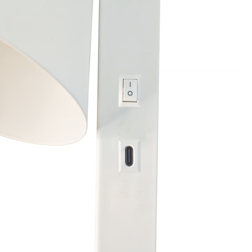 Nordlux - Applique murale avec port USB WILMER 1xE14/40W/230V blanche