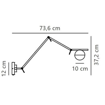 Nordlux - Applique murale CONTINA 1xG9/5W/230V laiton