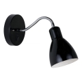 Nordlux - Applique murale CYCLONE 1xE14/15W/230V noire