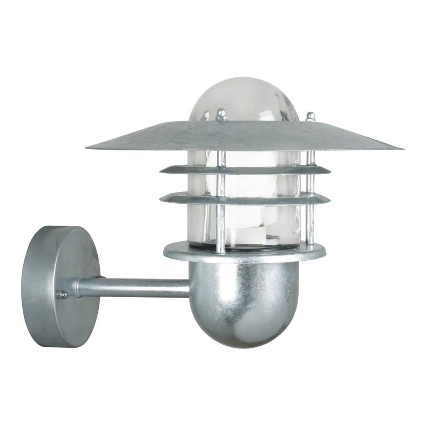 Nordlux - Applique murale d'extérieur AGGER 1xE27/60W/230V IP54 argentée
