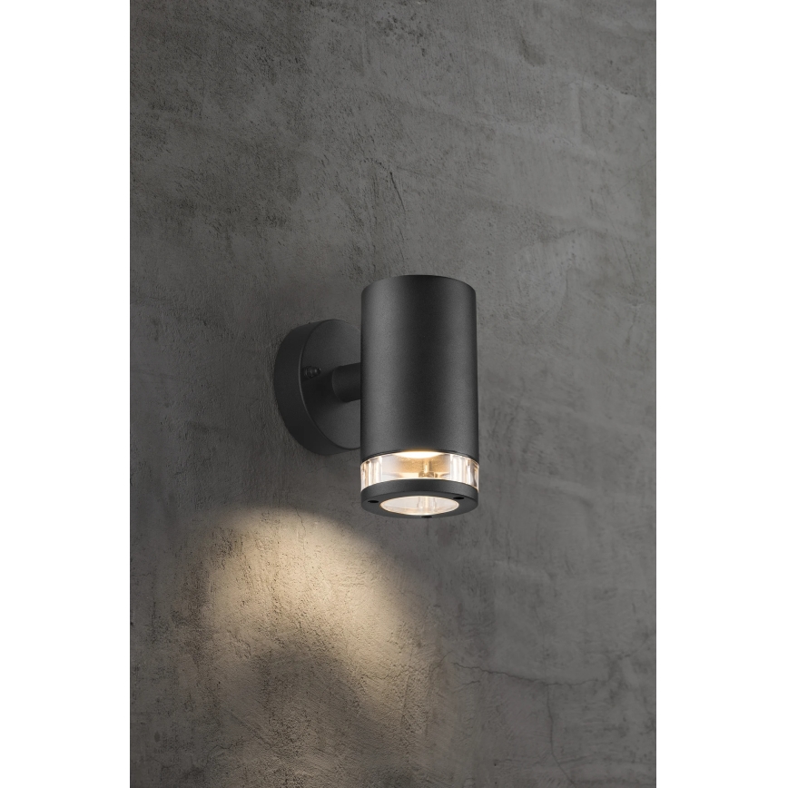 Nordlux - Applique murale d'extérieur BIRK 1xGU10/28W/230V IP44 noire