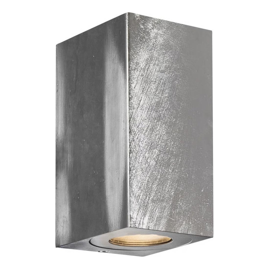 Nordlux - Applique murale d'extérieur CANTO 2xGU10/28W/230V IP44 argentée
