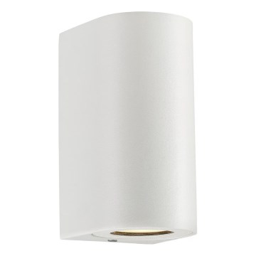 Nordlux - Applique murale d'extérieur CANTO 2xGU10/28W/230V IP44 blanche