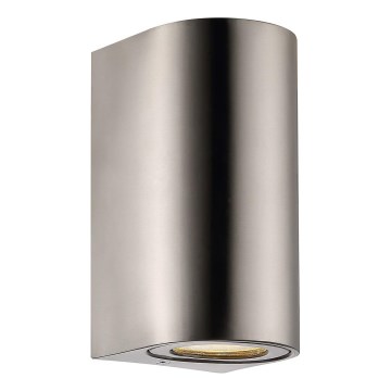 Nordlux - Applique murale d'extérieur CANTO 2xGU10/28W/230V IP44 inox