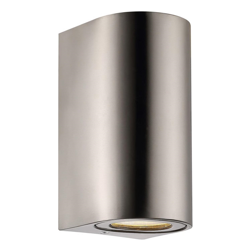 Nordlux - Applique murale d'extérieur CANTO 2xGU10/28W/230V IP44 inox