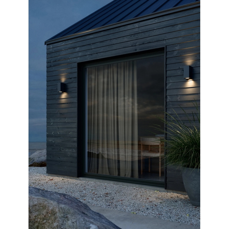 Nordlux - Applique murale d'extérieur CANTO 2xGU10/28W/230V IP44 noire