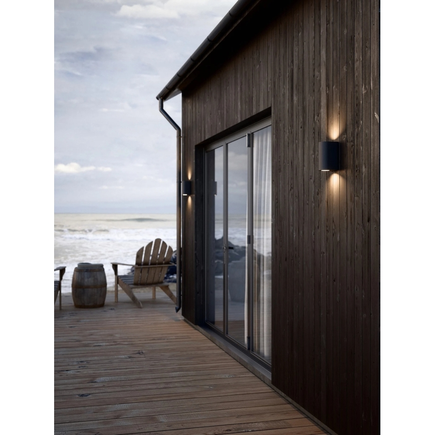 Nordlux - Applique murale d'extérieur CANTO 2xGU10/28W/230V IP44 noire