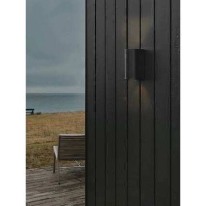 Nordlux - Applique murale d'extérieur CANTO 2xGU10/28W/230V IP44 noire