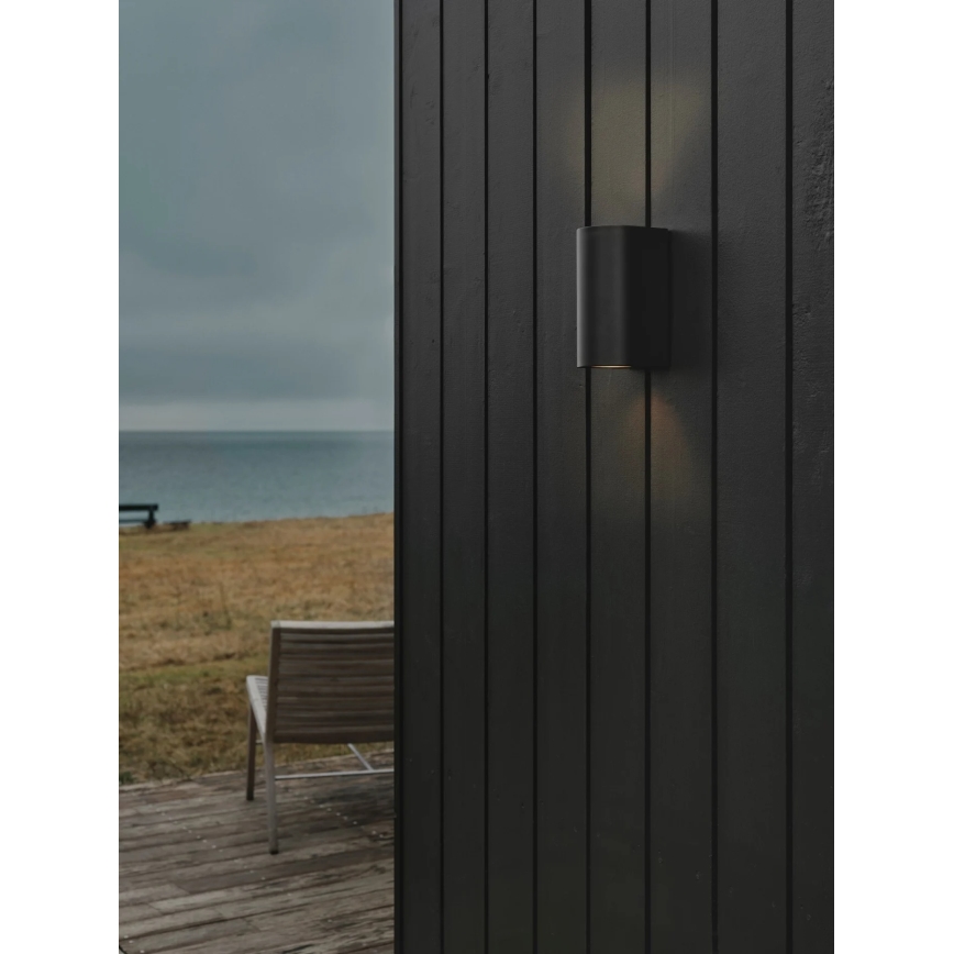 Nordlux - Applique murale d'extérieur CANTO 2xGU10/28W/230V IP44 noire