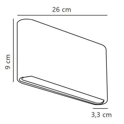 Nordlux - Applique murale d'extérieur KINVER LED/10W/230V IP54 blanc