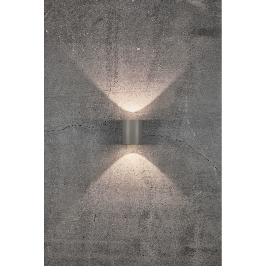 Nordlux - Applique murale d'extérieur LED CANTO 2xLED/5,5W/230V IP44 gris