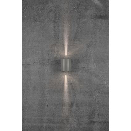 Nordlux - Applique murale d'extérieur LED CANTO 2xLED/5,5W/230V IP44 gris
