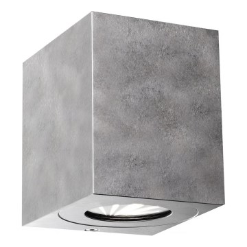 Nordlux - Applique murale d'extérieur LED CANTO 2xLED/6W/230V IP44 argentée