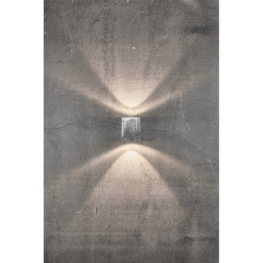 Nordlux - Applique murale d'extérieur LED CANTO 2xLED/6W/230V IP44 argentée