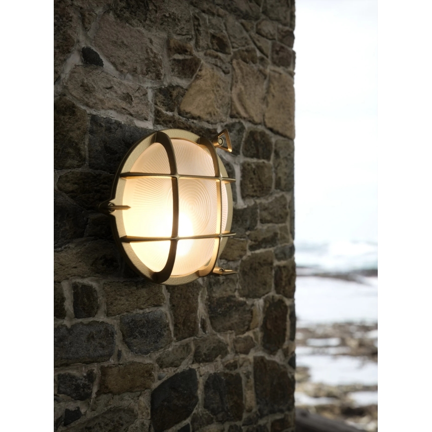 Nordlux - Applique murale d'extérieur POLPERRO 1xE27/12,5W/230V IP64 laiton
