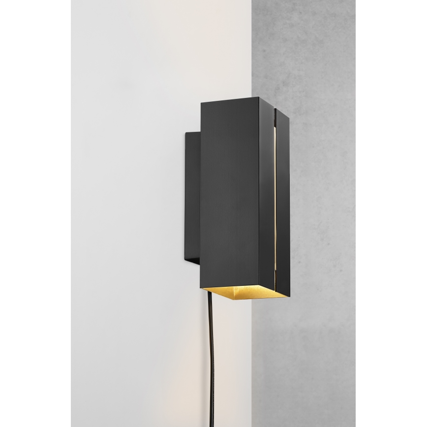 Nordlux - Applique murale dimmable LED CURTIZ 2xLED/4,5W/230V noir