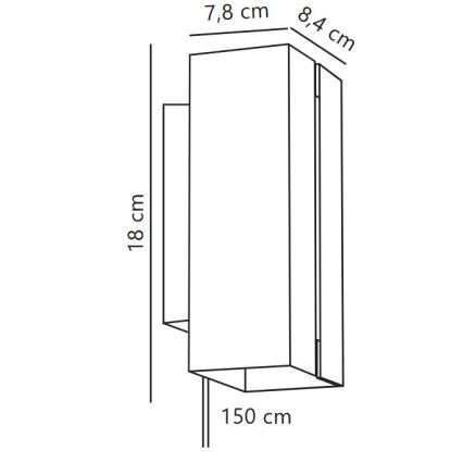 Nordlux - Applique murale dimmable LED CURTIZ 2xLED/4,5W/230V noir