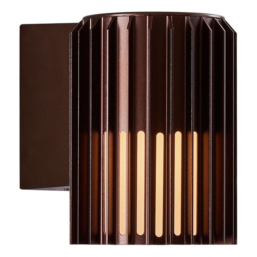 Nordlux - Applique murale extérieure ALUDRA 1xE27/15W/230V marron