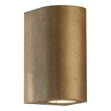 Nordlux - Applique murale extérieure CANTO 2xGU10/28W/230V IP44 laiton