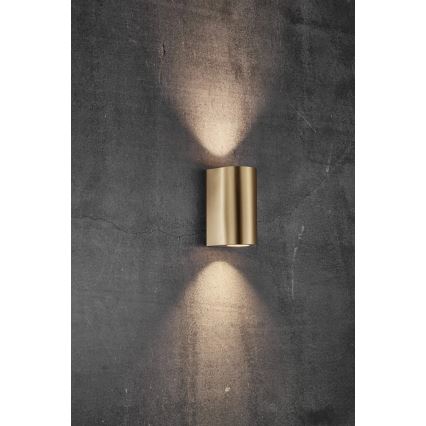 Nordlux - Applique murale extérieure CANTO 2xGU10/28W/230V IP44 laiton